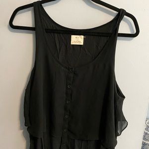 Pins and Needles button up tank top blouse